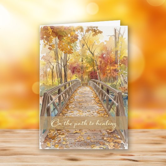 Herdenkingskaart Herfstbrug Kaart