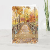 Herdenkingskaart Herfstbrug Kaart (Voorkant)