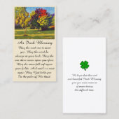 Herdenkingskaart 'Kleuren van de herfst' met condo Visitekaartje (Voorkant / Achterkant)