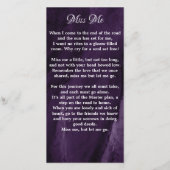 Herdenkingskaart met foto en condoleance tekst paa (Achterkant)