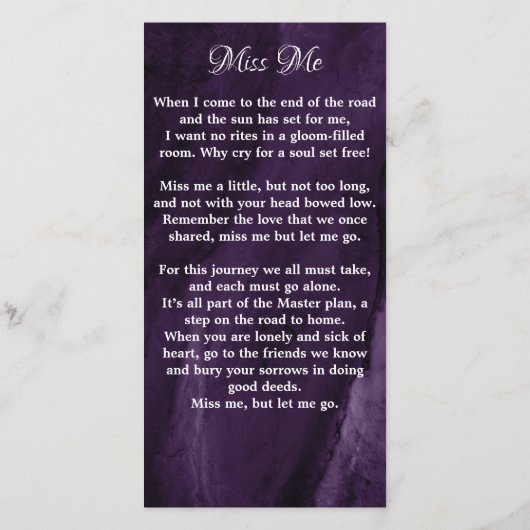 Herdenkingskaart met foto en condoleance tekst paa (Achterkant)