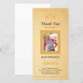 Herdenkingskaart met foto en dankwoord bedankkaart (Voorkant / Achterkant)