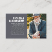 Herdenkingskaart met foto ter nagedachtenis visitekaartje (Voorkant)