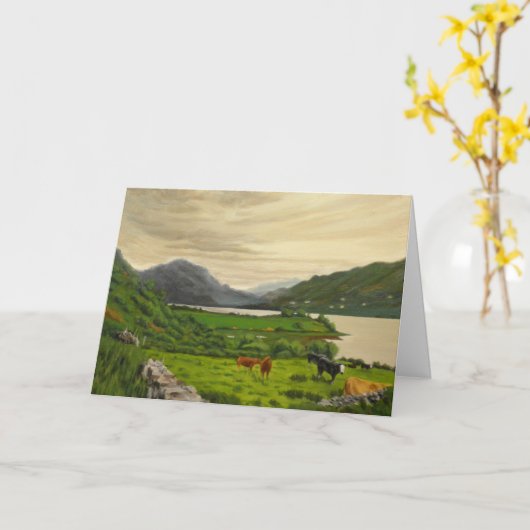 Herdenkingskaart met gebedssegen kaart (Gele Bloem)