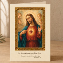 Herdenkingskaart sterfdag Heilige Hart van Jezus
