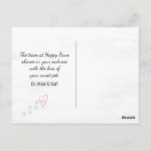 Herdenkingskaart voor Collie-hond Briefkaart (Achterkant)