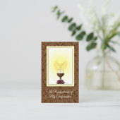 Herdenkingskaart voor het bevestigen van het verho visitekaartje (Staand voorkant)