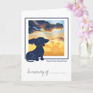 Herdenkingskaart voor huisdierverlies - Dachshond Kaart