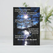 Herdenkingskaart voor inspiratiepunt kaart (Staand voorkant)