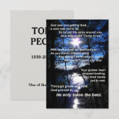 Herdenkingskaart voor inspiratiepunt kaart (Voorkant / Achterkant)