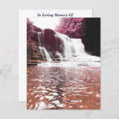 herdenkingskaart waterval (Voorkant / Achterkant)