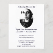 herdenkingskaart waterval (Achterkant)