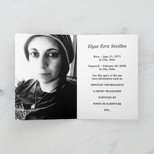 herdenkingskaart waterval kaart (Binnen)