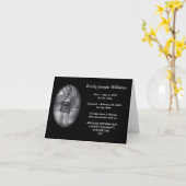 herdenkingskaart (zwart) kaart (Gele Bloem)