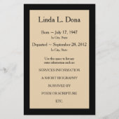 herdenkingskaarten door de jaren heen (Achterkant)