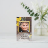 Herdenkingskaarten Foto Gebedskaarten Herdenking v Visitekaartje (Staand voorkant)