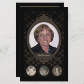 herdenkingskaarten foto overlijdensberichten (Voorkant / Achterkant)