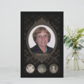 herdenkingskaarten foto overlijdensberichten (Staand voorkant)