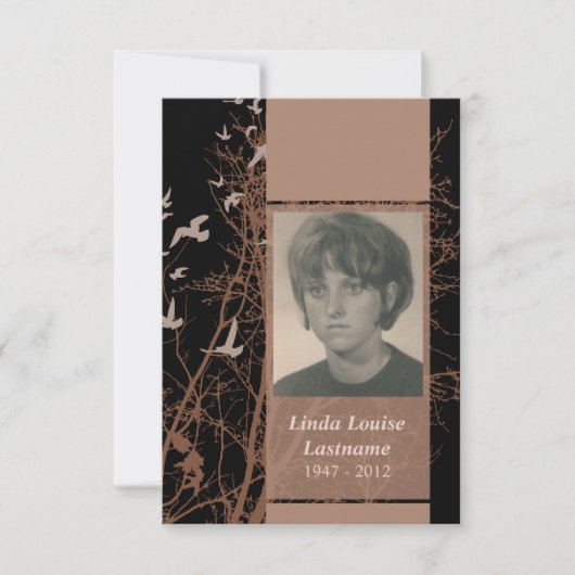 herdenkingskaarten : nacht van het silhouscreen kaart (Voorkant)