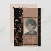 herdenkingskaarten : nacht van het silhouscreen kaart (Voorkant / Achterkant)