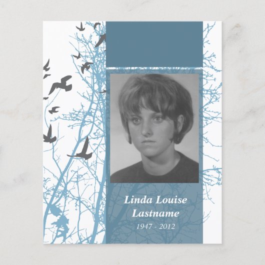 herdenkingskaarten, silhouscrevogels (Voorkant)