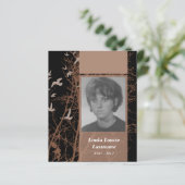 herdenkingskaarten, silhouscrevogels (Staand voorkant)