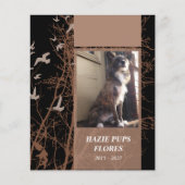 herdenkingskaarten, silhouscrevogels (Voorkant)