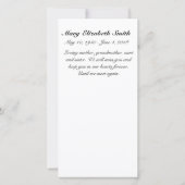 Herdenkingskaarten "Tulpen" (Achterkant)