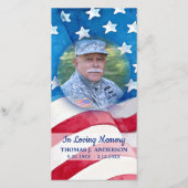 Herdenkingskaarten voor Amerikaanse Vlag Levensvie (Voorkant)