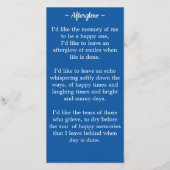 Herdenkingskaarten voor Amerikaanse Vlag Levensvie (Achterkant)