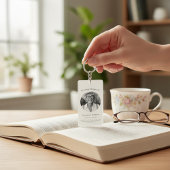 herdenkingskaartje moderne eenvoudige bidkaart  sleutelhanger