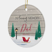 Herdenkingskerst voor altijd in ons hart verloren keramisch ornament (Links)