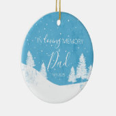 Herdenkingskerst voor altijd in ons hart verloren keramisch ornament (Rechts)