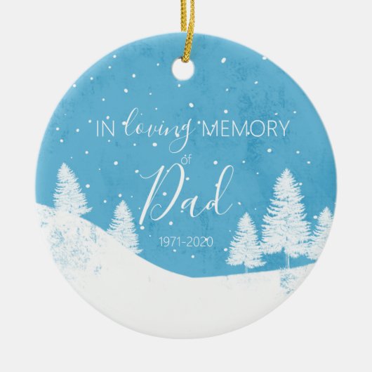 Herdenkingskerst voor altijd in ons hart verloren keramisch ornament (Voorkant)