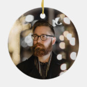 Herdenkingskerst voor altijd in ons hart verloren keramisch ornament (Achterkant)