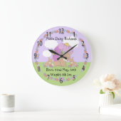 herdenkingsklok voor baby ronde (grote wandklok) grote klok (Huis)
