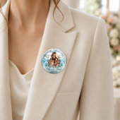 Herdenkingsknop met foto Ter liefdevolle herinneri Ronde Button 5,7 Cm