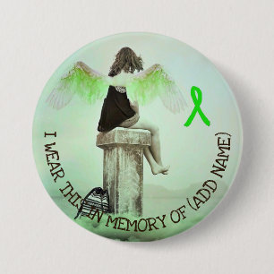 Herdenkingsknop voor Lyme-ziekte Gesneuveerde Stri Ronde Button 7,6 Cm
