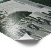 HerdenkingsKronen II van WO.II in Washington DC Foto Afdruk (Hoek)