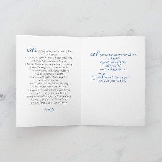 Herdenkingskruis in zonovergoten lucht kaart (Binnen)