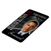 Herdenkingsmagneet Barack Obama 2013 Magneet (Linkerzijde)