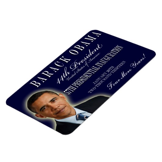 Herdenkingsmagneet van Obama 2013 Magneet (Linkerzijde)