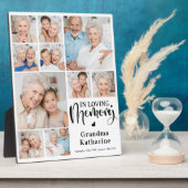 Herdenkingsmoderne liefdevolle herinnering 10 foto fotoplaat (Zijkant)