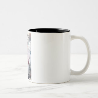 Herdenkingsmok voor papa tweekleurige koffiemok