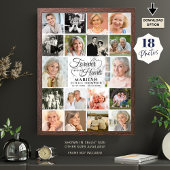 Herdenkingsmonument 18 Foto Collage Altijd in ons  Poster