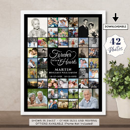 Herdenkingsmonument 42 Foto Collage ONS LEVEN LANG Poster