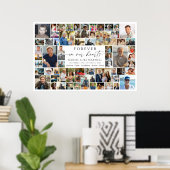 Herdenkingsmonument 64 Foto Collage Voor altijd in Poster (Thuiskantoor)