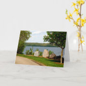 Herdenkingsmonument Dan Fogelberg in de lente kaar Kaart (Gele Bloem)