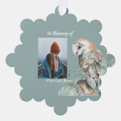 Herdenkingsmonument Keepsake Barn Owl Bird Ornament Kaart (Voorkant)