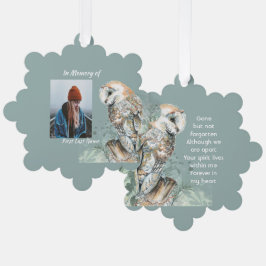 Herdenkingsmonument Keepsake Barn Owl Bird Ornament Kaart